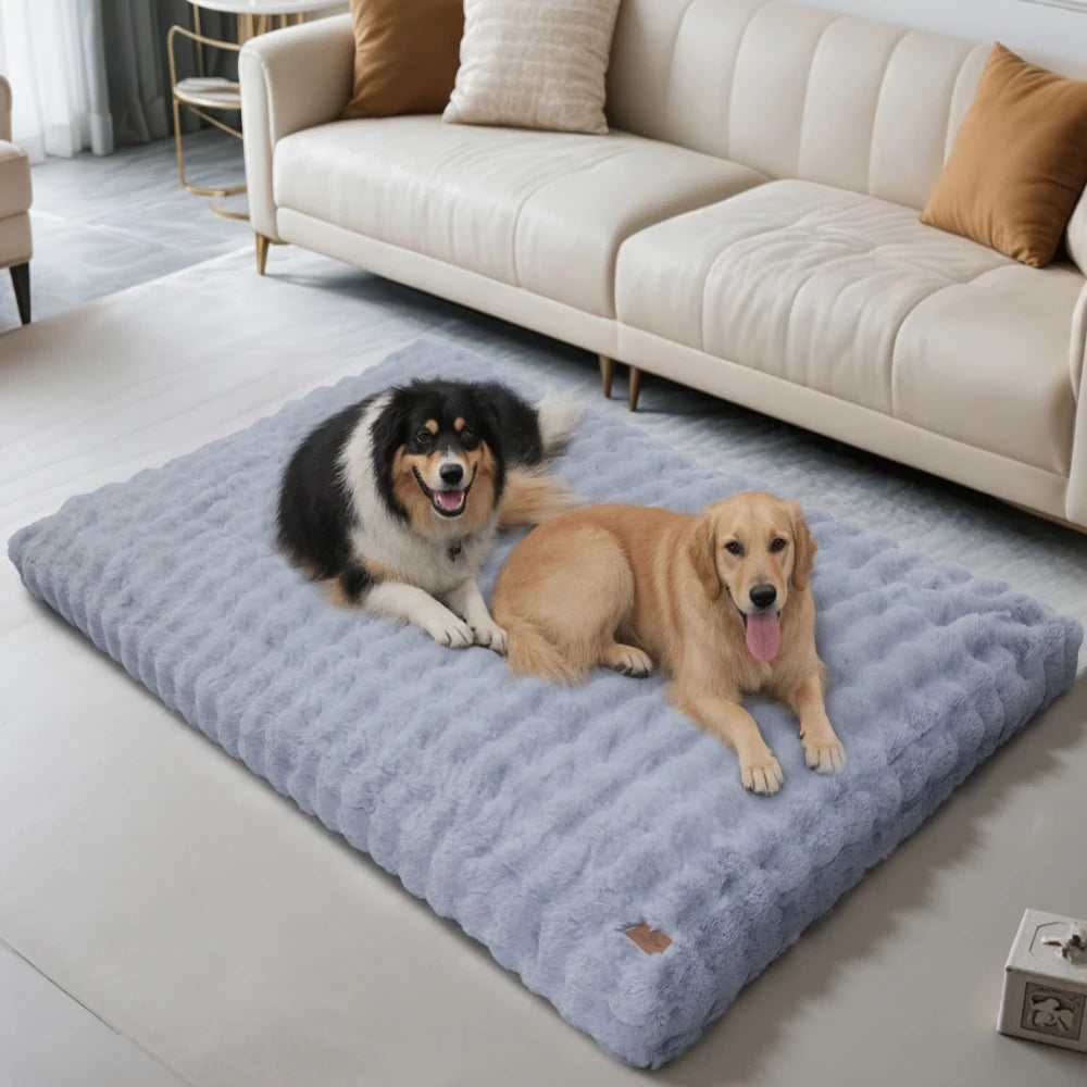 Ultra Plush Dog Bed Soft Pet Cushion Washable Mattress for Large Dogs