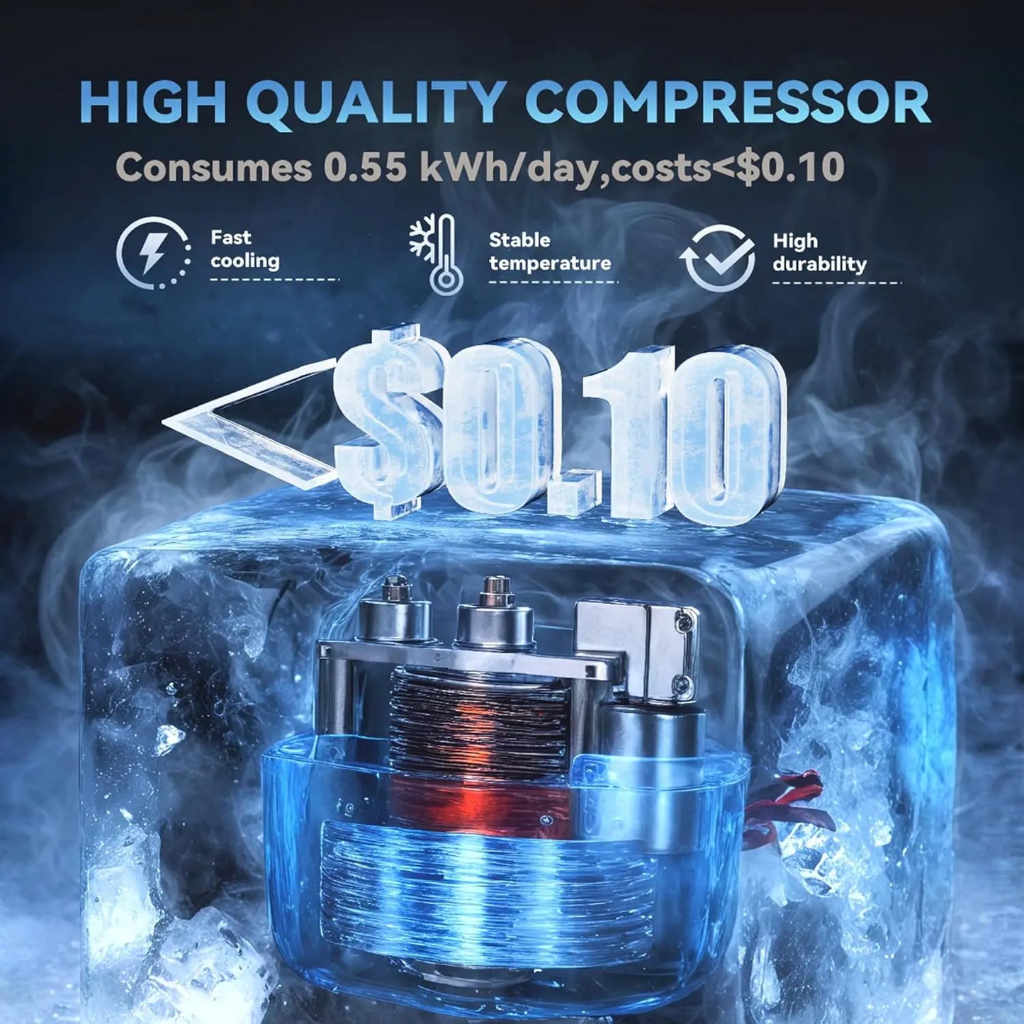 Beverage Refrigerator 128 Can Mini Fridge Cooler for Home Office Bar