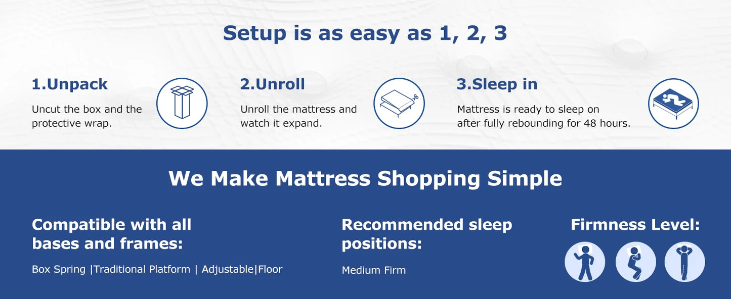 Ljustra 12 Inch Hybrid Queen Mattress Memory Foam Pocket Springs