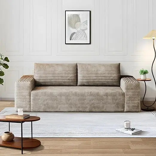 63 Inch Cloud Loveseat Sofa Couch Comfy Deep Seat No Assembly