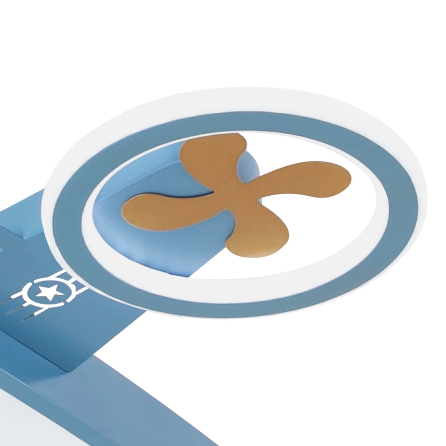 Dimmable Remote Control LED Ceiling Light Fixture with Fans for Bedroom