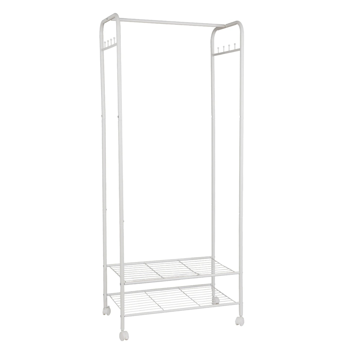 Industrial Pipe Clothes Rail Rack Heavy Duty Garment Stand Wheels