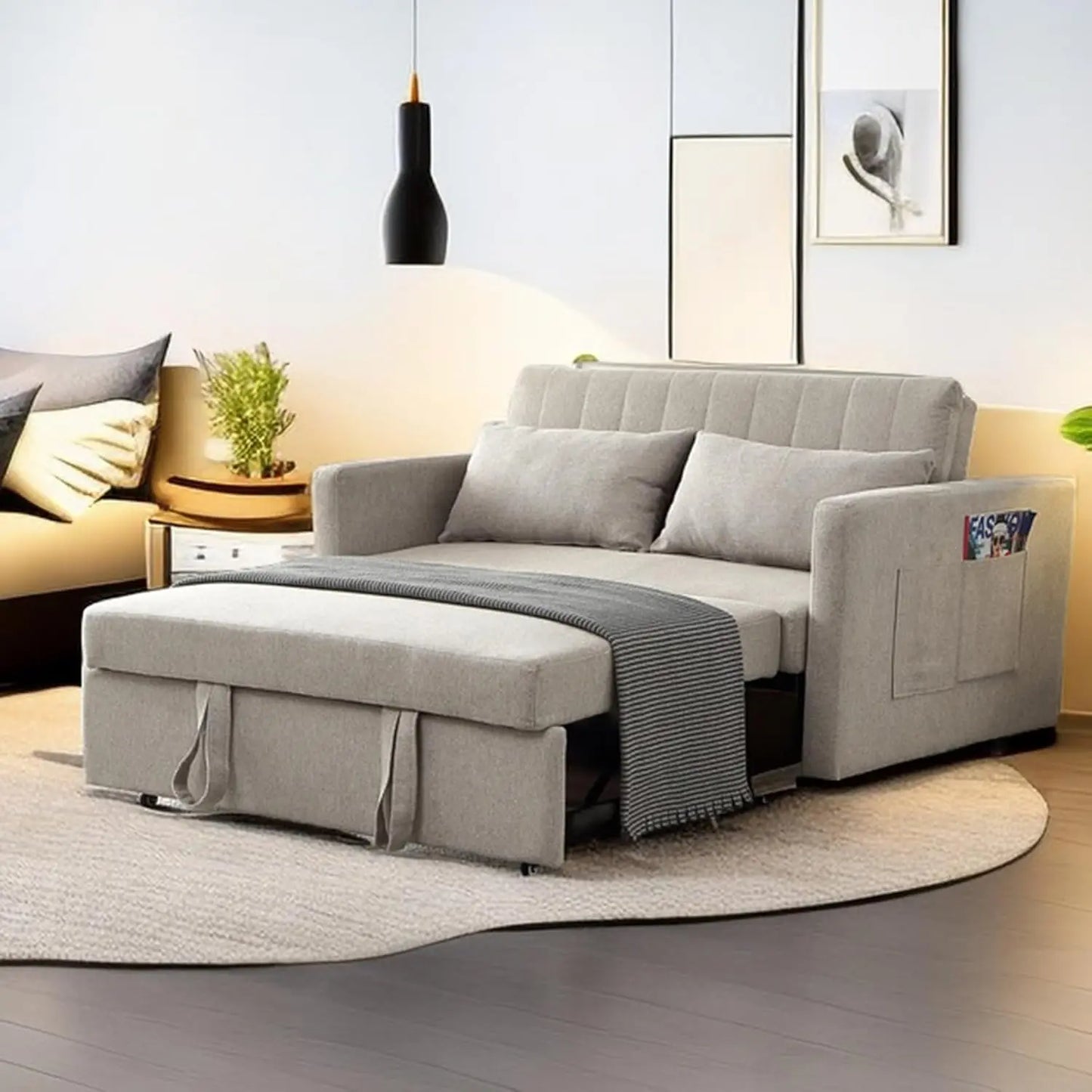 Ljustra Twin Size Sofa Bed Convertible Sleeper for Small Spaces