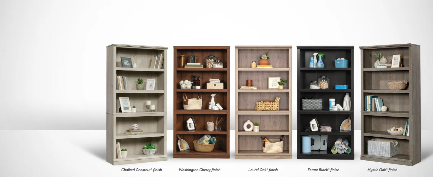 5 Tier Wooden Bookcase Multipurpose Bookshelf Home Office Living Room