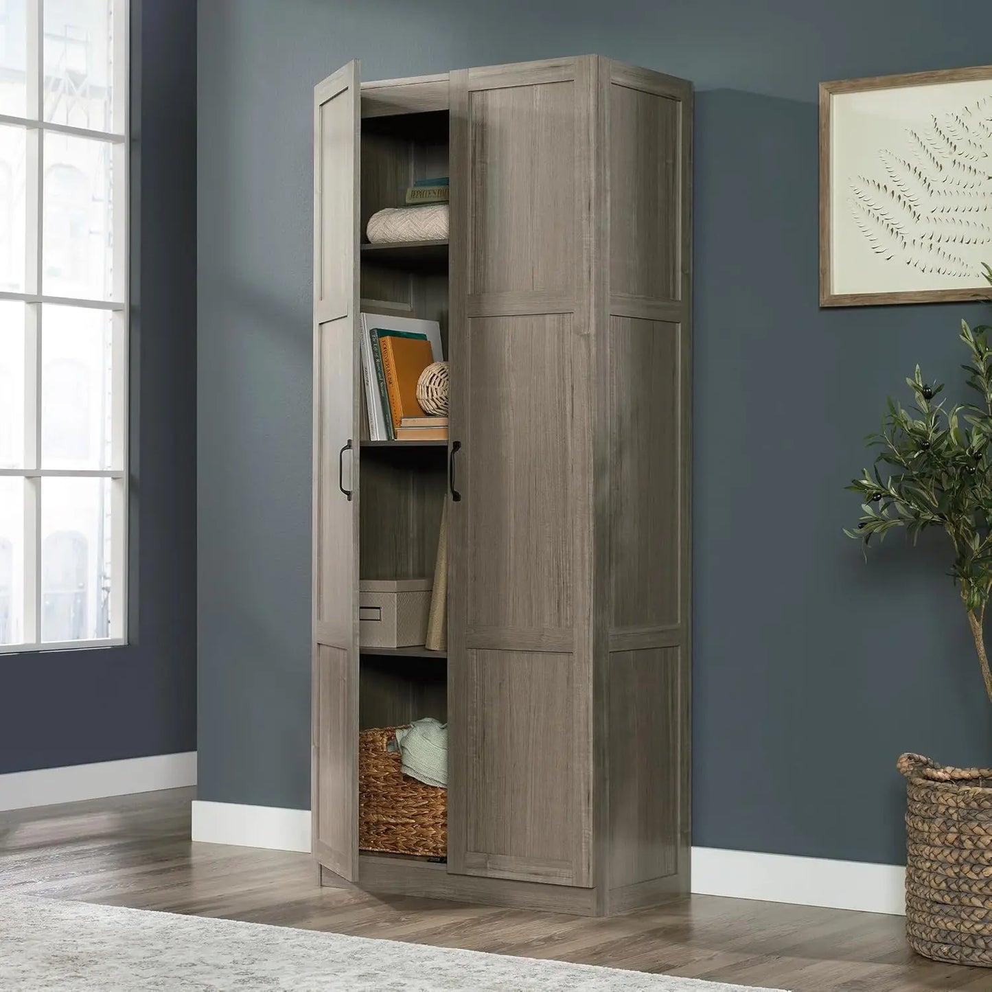 Select Storage Cabinet Pantry Kitchen Bathroom Adjustable Shelves