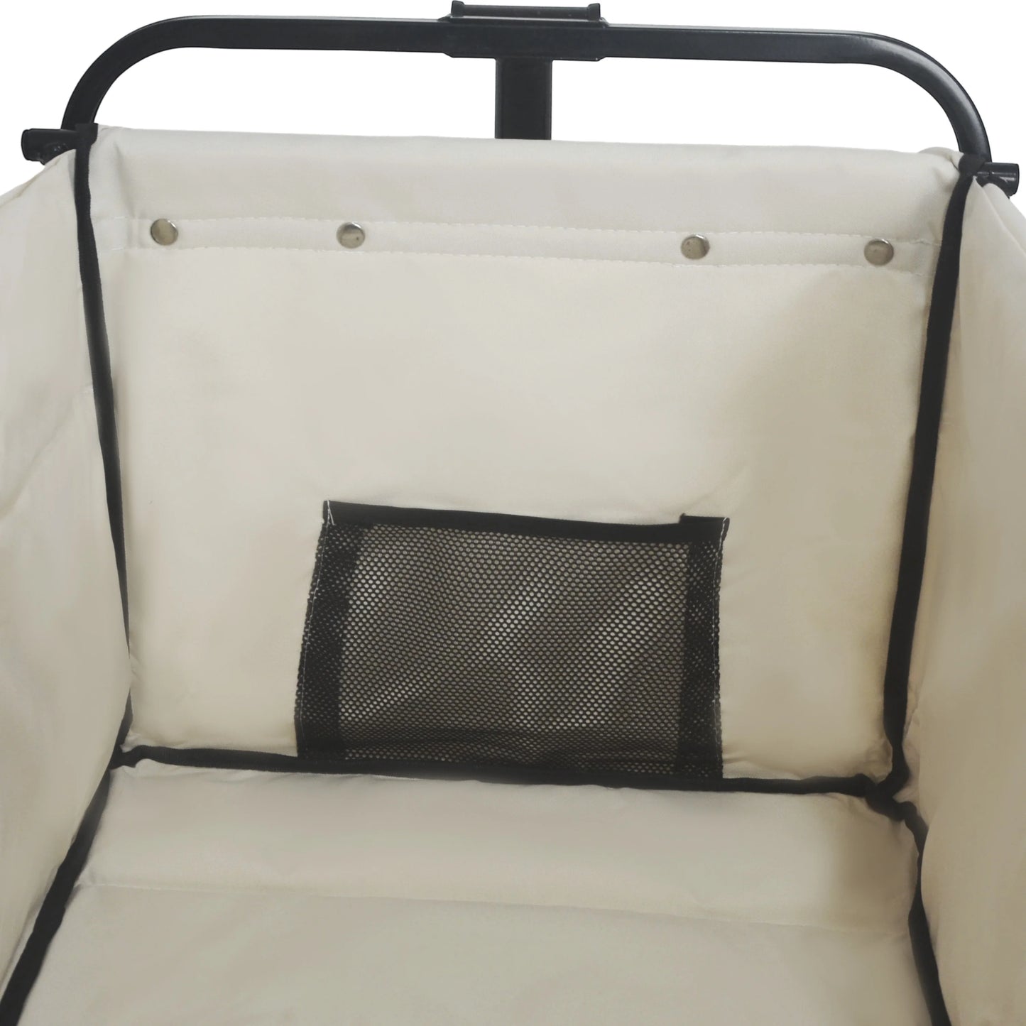 Heavy-Duty Folding Wagon All-Terrain Garden Cart 360° Rotating Wheels