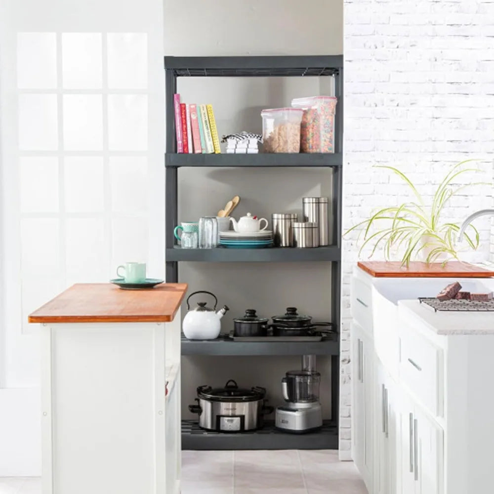 Heavy-Duty 5 Shelf Unit Storage Rack 2-Pack for Home Garage Organization