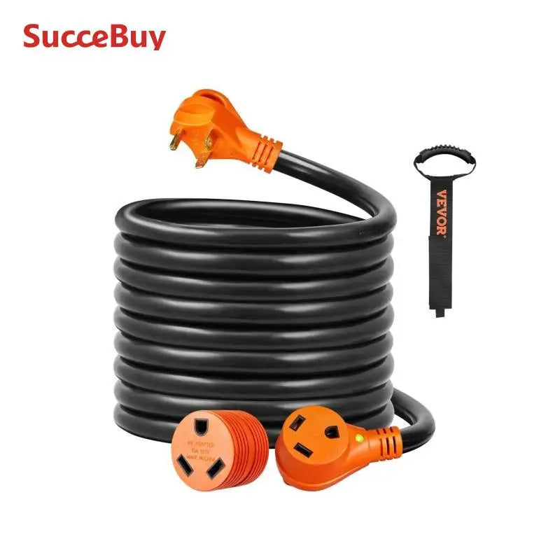 SucceBuy RV Extension Cord 25ft 50ft 30A 50A Power Cord ETL Listed