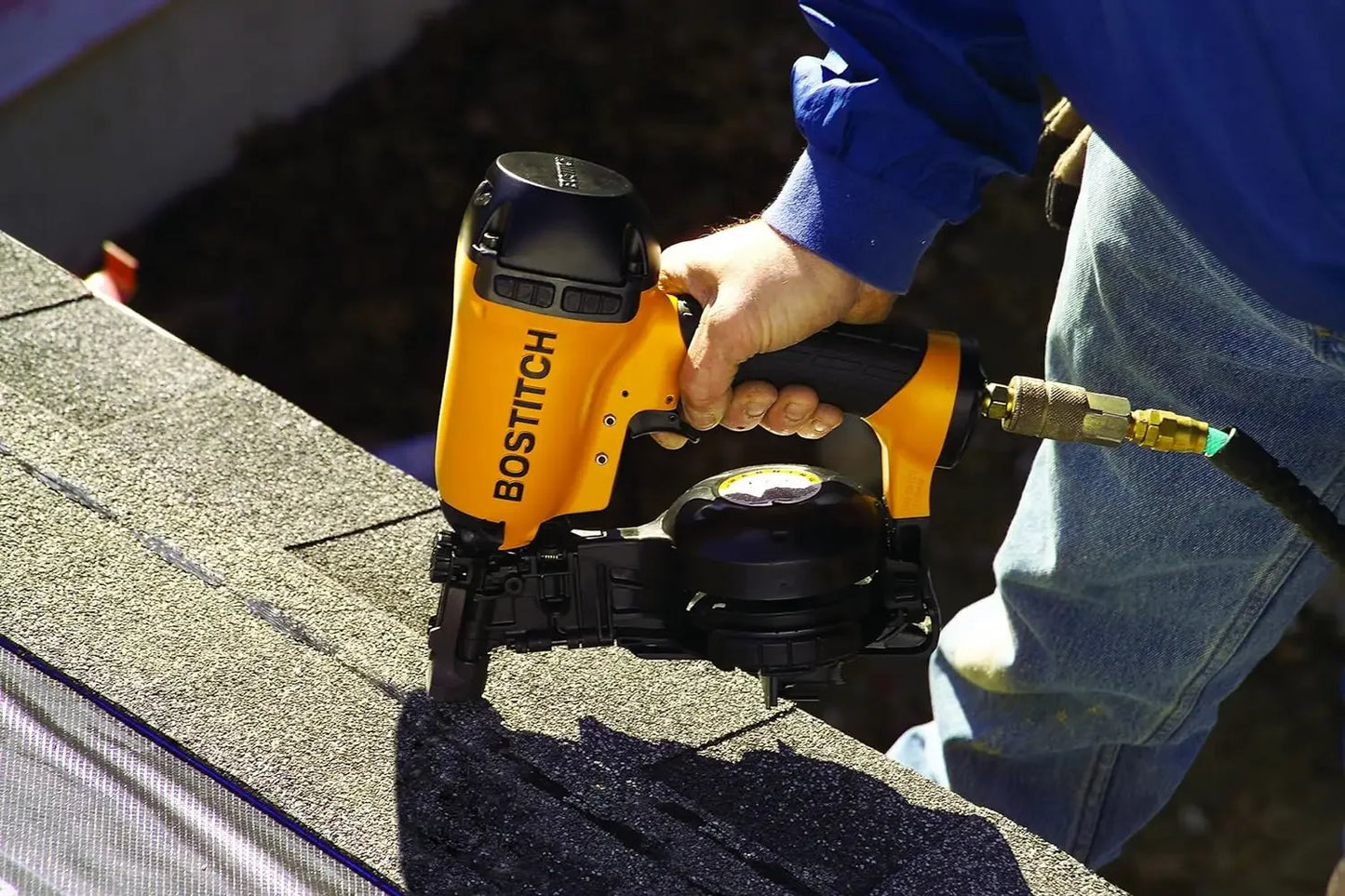 BOSTITCH Coil Roofing Nailer Heavy Duty 1-3/4 Inch RN46 Tool