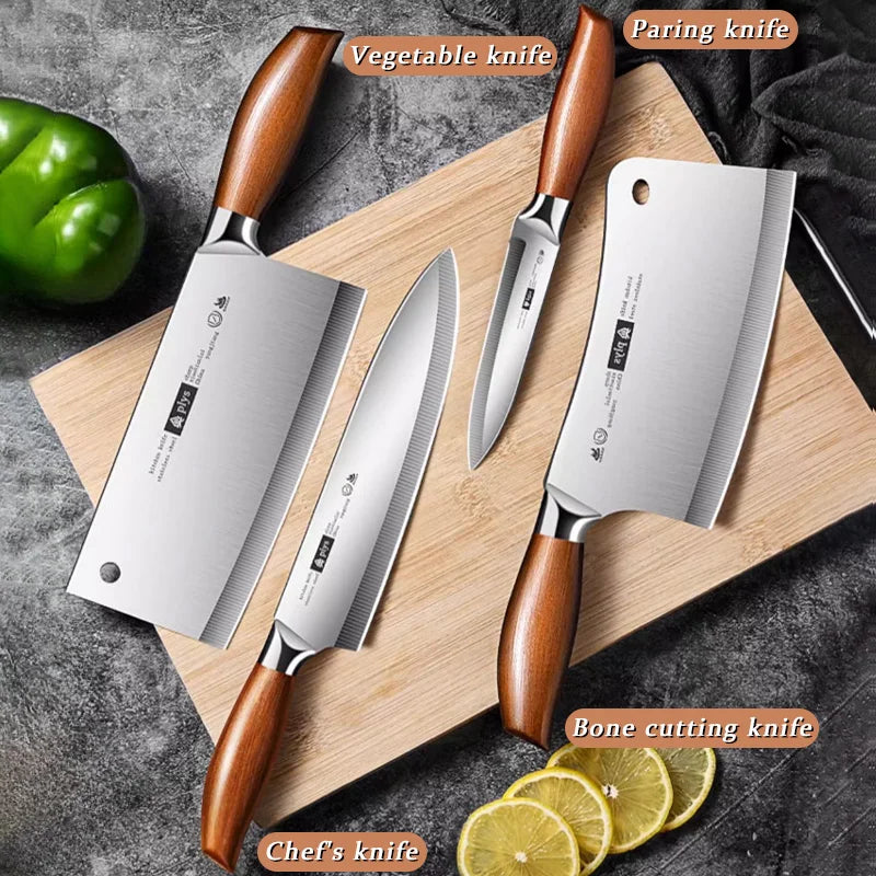 Professional Kitchen Knife Set 4-Piece Multi-Purpose Chef Knives
