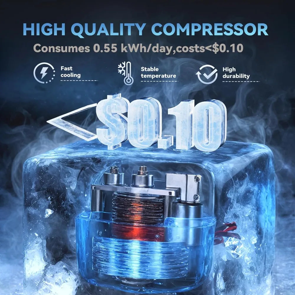 Beverage Refrigerator 128 Can Mini Fridge Cooler for Home Office Bar