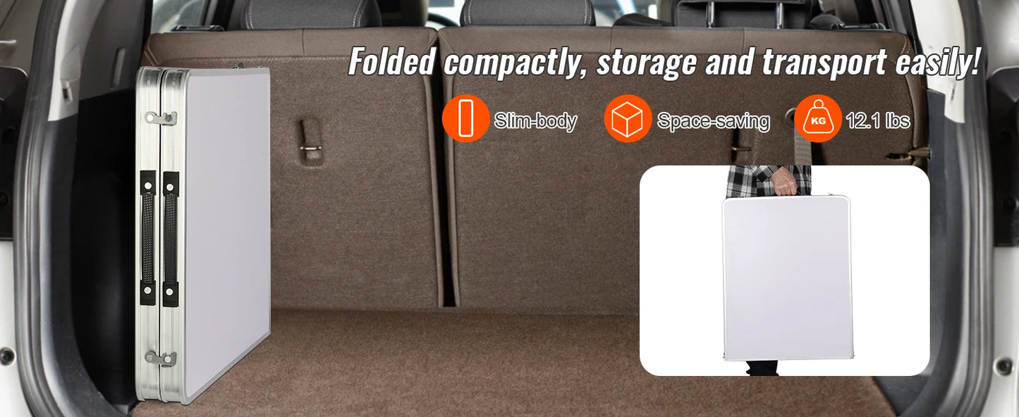 Ljustra Folding Camping Kitchen Table Quick Setup Outdoor Picnic BBQ