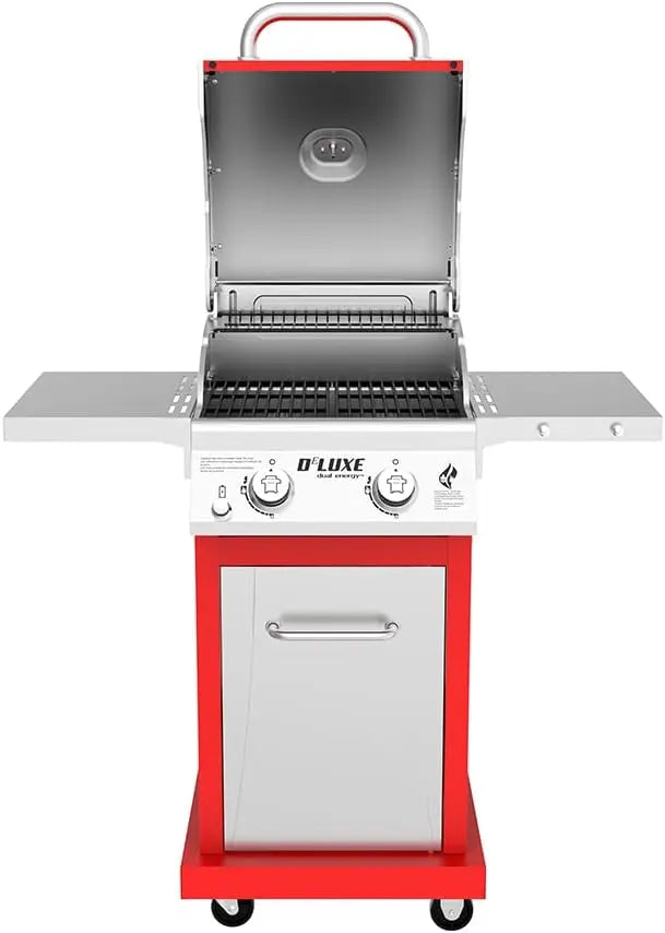 Deluxe 2-Burner Propane Gas Grill with Warming Rack 28000 BTUs
