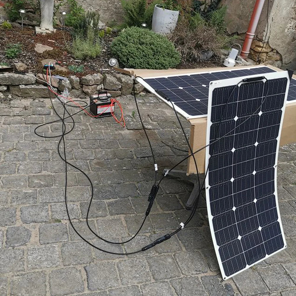 Ljustra Flexible Solar Panel 100W 150W 200W 300W for Camping Home Car