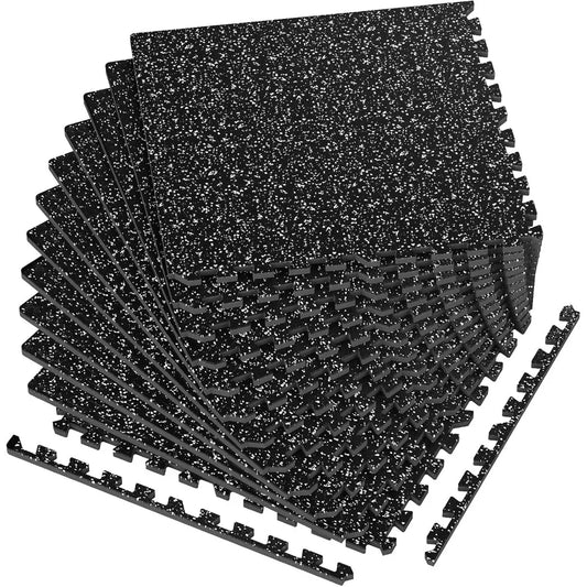 High Density EVA Foam Exercise Gym Mats Non-Slip 12 Pcs 48 Sq Ft