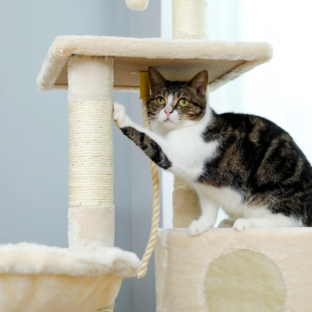 Pet Cat Tree Tower Condo Scratching Post Activity House for Cats