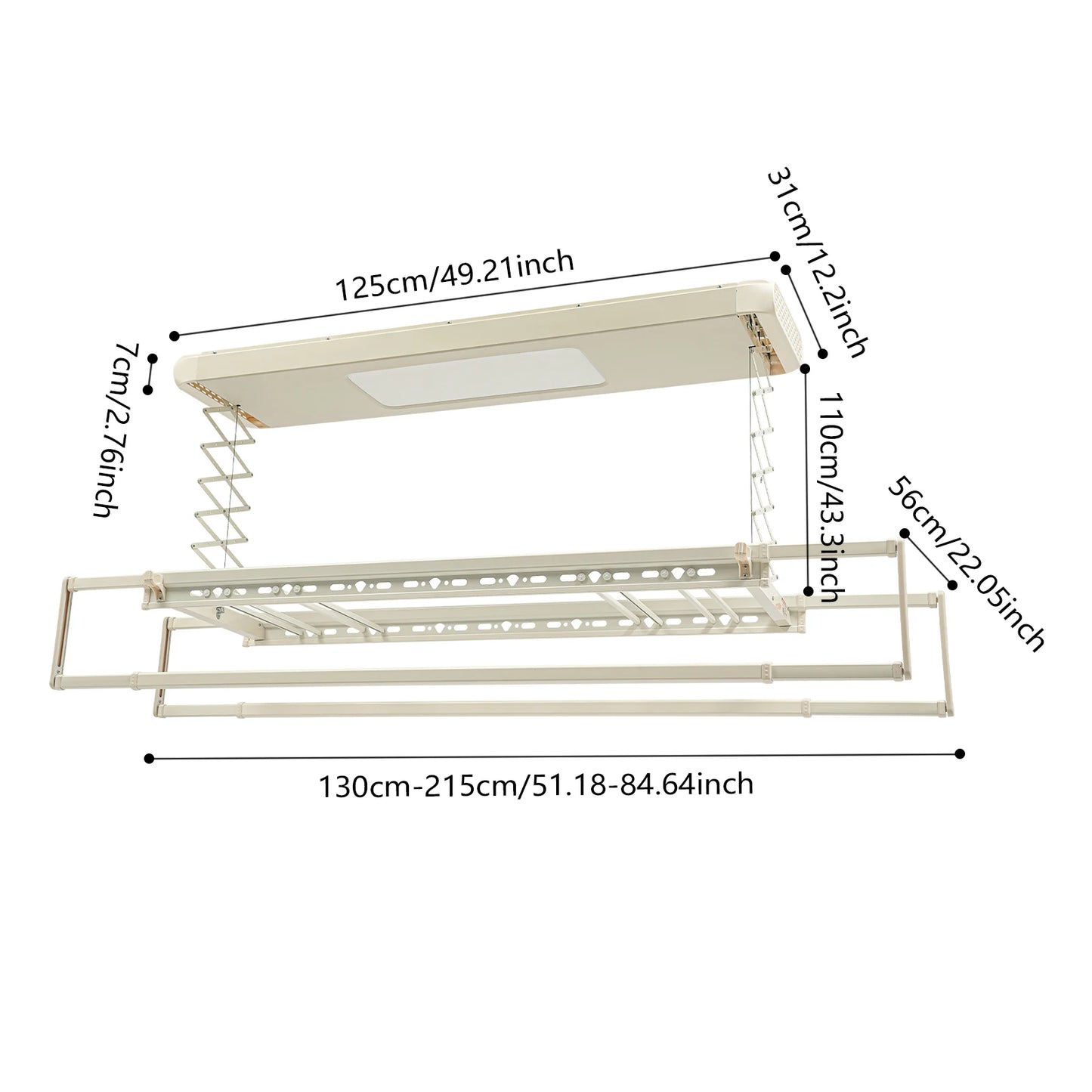 Electric Telescopic Clothes Dryer Remote Control Household Hanger