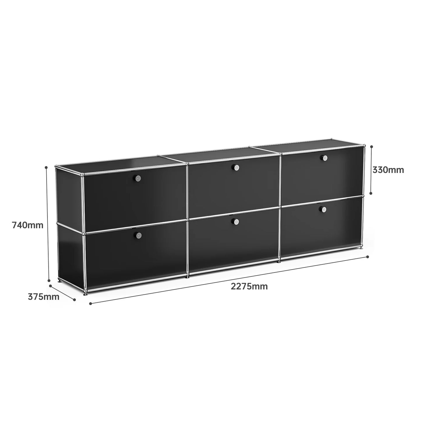 Black TV Stand Storage Cabinet Modern Nordic Furniture Nightstand