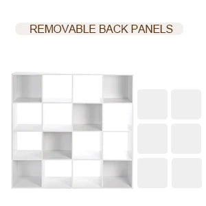 Ljustra 16 Cube Organizer Toy Storage Shelf Bookcase for Home and Office