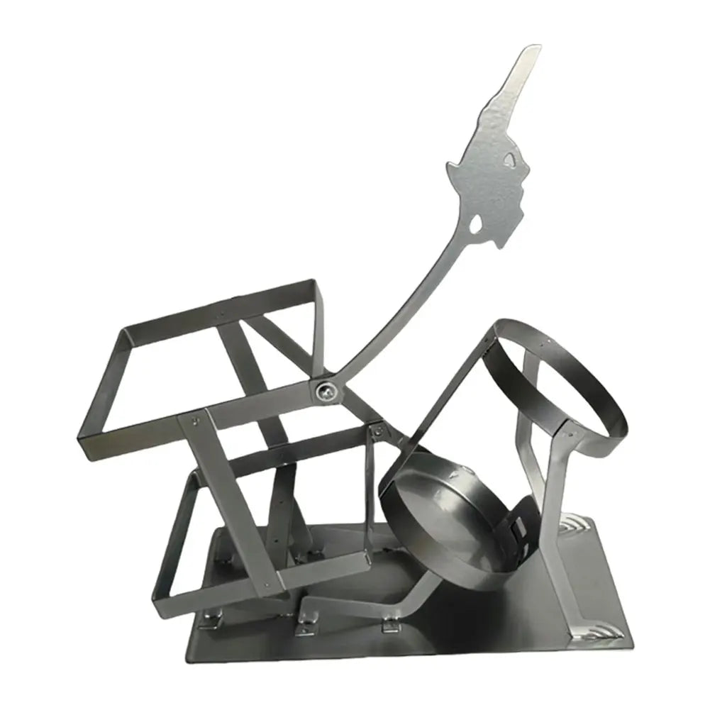 Retro Skull Skeleton Wine Holder Steampunk Bar Decor Bottle Stand