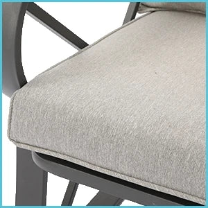 3 Piece Bistro Set Patio Rocking Chairs Glass-Top Table Outdoor Furniture