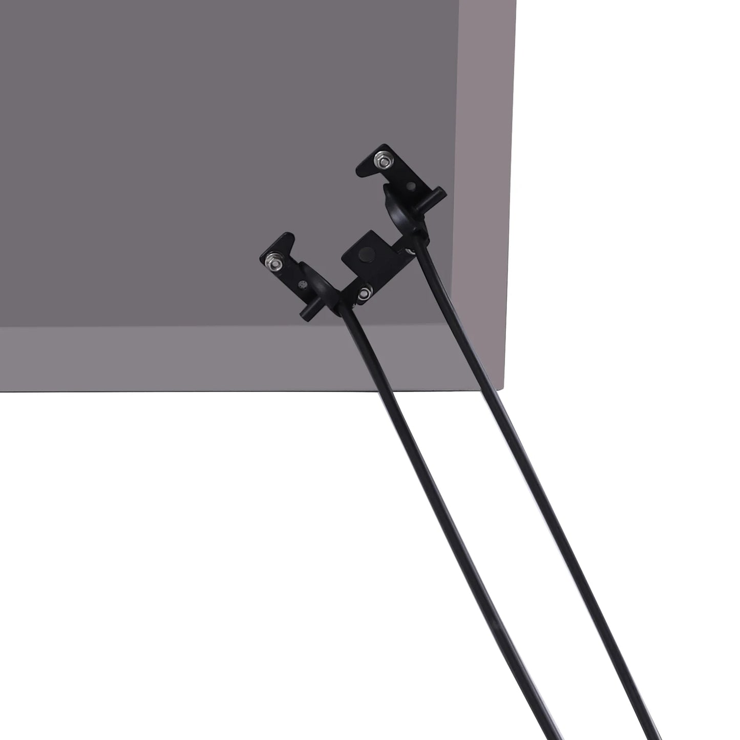 Stainless Steel Fire Pit Heat Deflector Square Lid with Foldable Legs