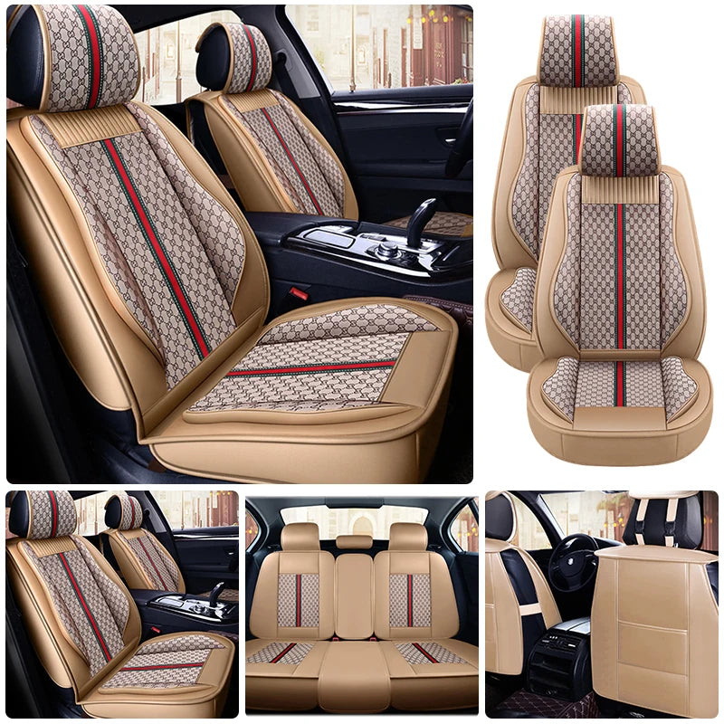 PU Leather Car Seat Covers Universal Protection for Sedan SUV Truck