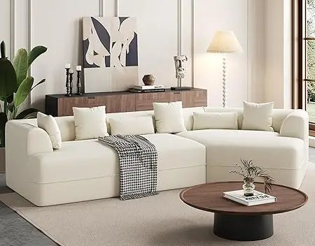 Ljustra Cloud Sectional Couch L-Shape Modular Sofa Chaise Upholstered Living Room Bedroom