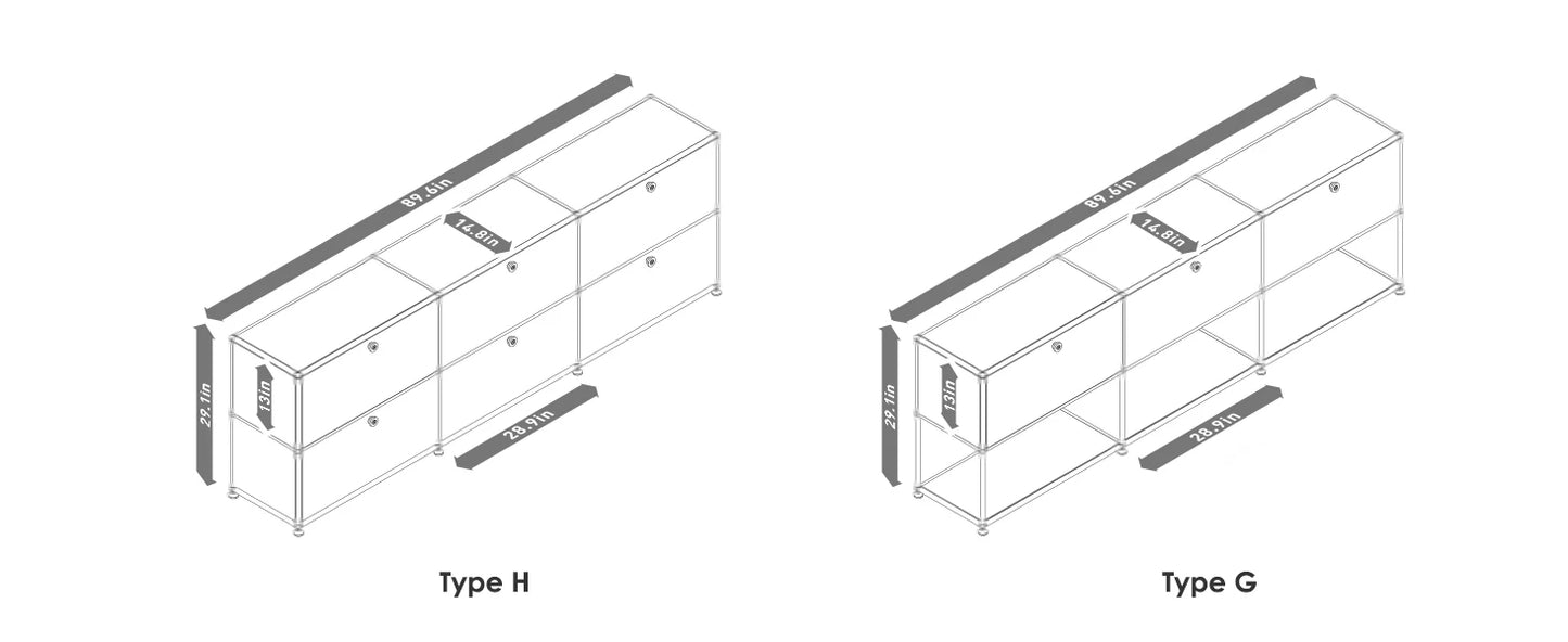 Modern Modular TV Stand Storage Cabinet Stainless Steel Furniture