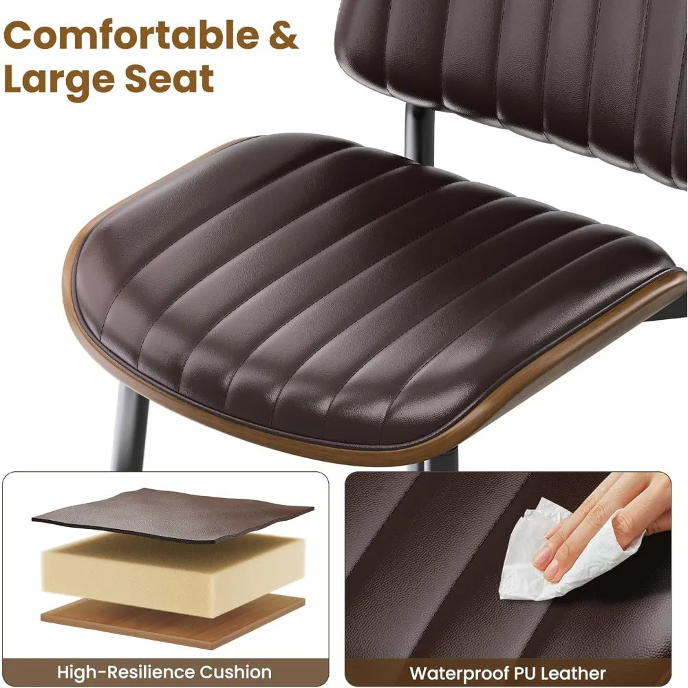 Dining Chairs Set of 4 Mid Century Modern Upholstered Kitchen Chairs