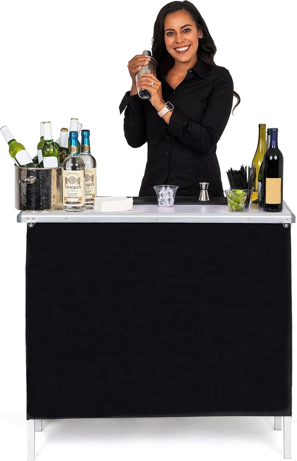 Activity Portable Bar Table LED Pop-Up Mobile Cocktail Table