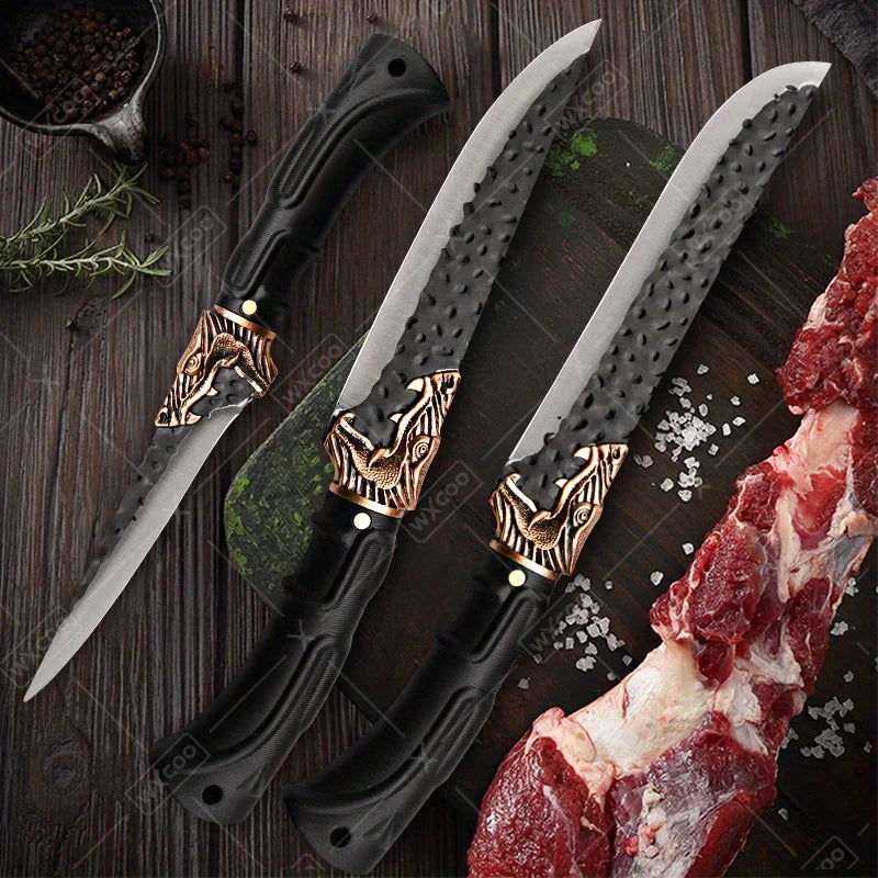 8PC Professional Kitchen Chef Knife Set Stainless Steel Cooking Cutting Tools