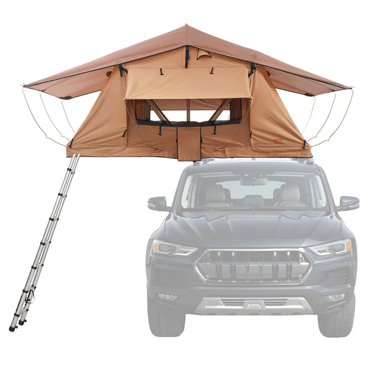 Ljustra Rooftop Tent Hardshell Folding Tent for Jeep SUV Van Truck
