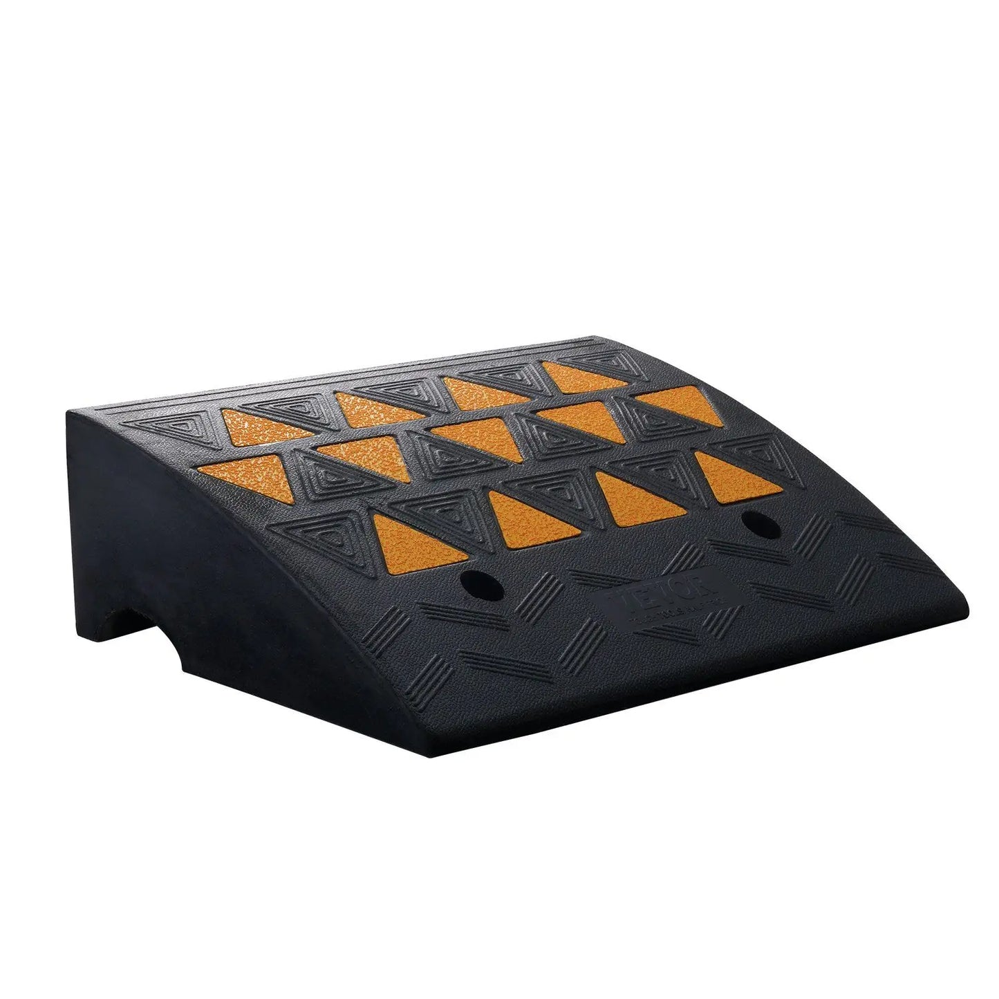 15-Ton Capacity Heavy-Duty Rubber Curb Ramp for Wheelchairs Trucks Forklifts