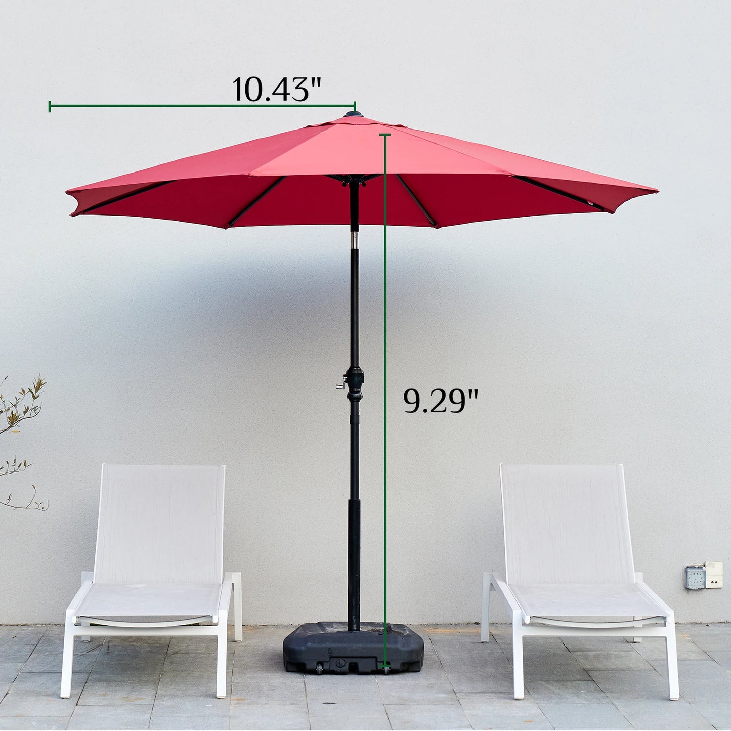 Ljustra Outdoor Patio Umbrella UV Protection Garden Umbrella for Pool