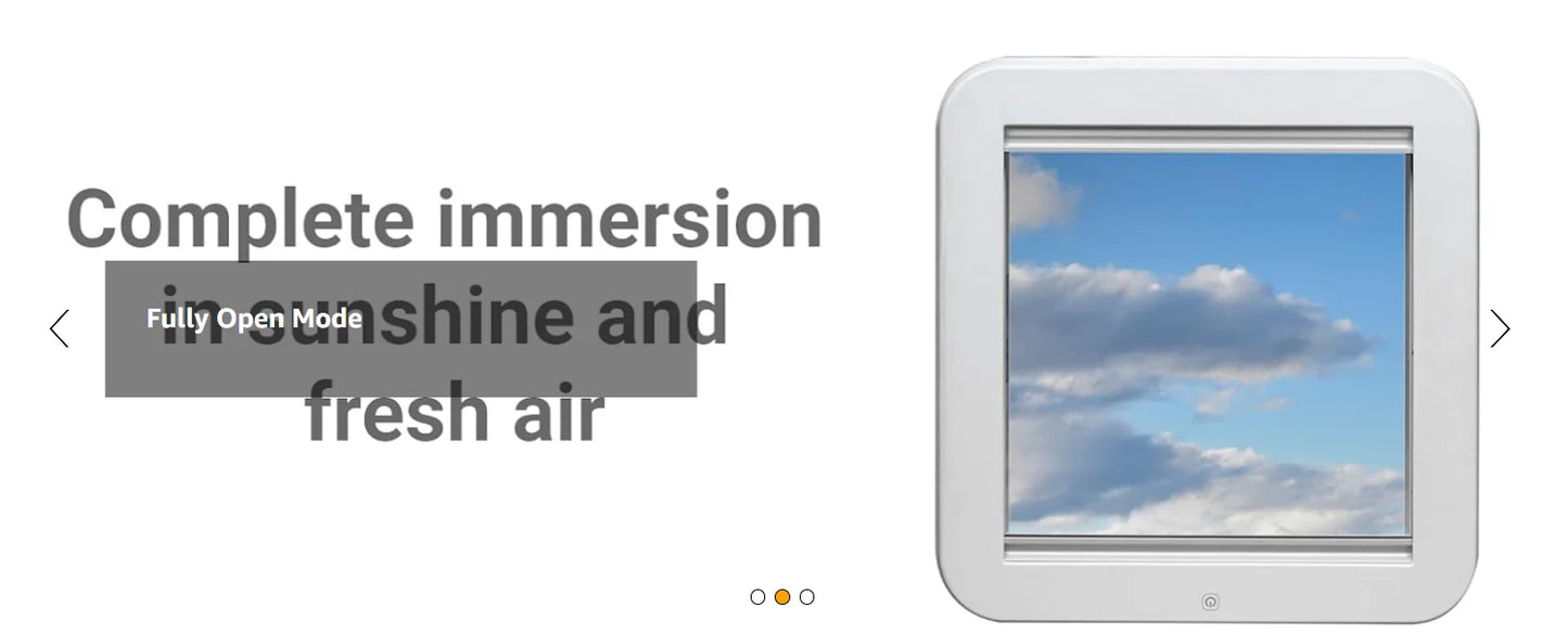 Camper Window RV Skylight with LED Sun Blinds Screen for Trailers