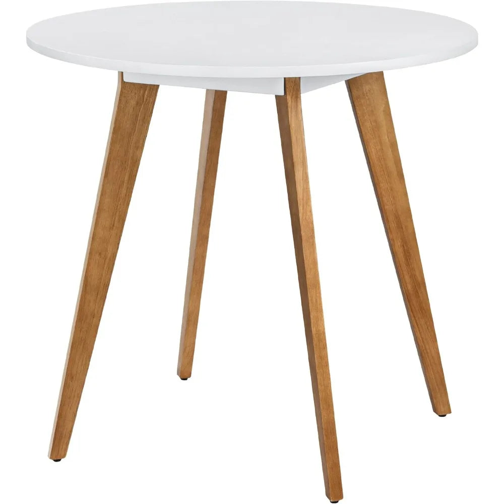 Mid Century Modern Dining Table Solid Wood Legs for Kitchen Living Room