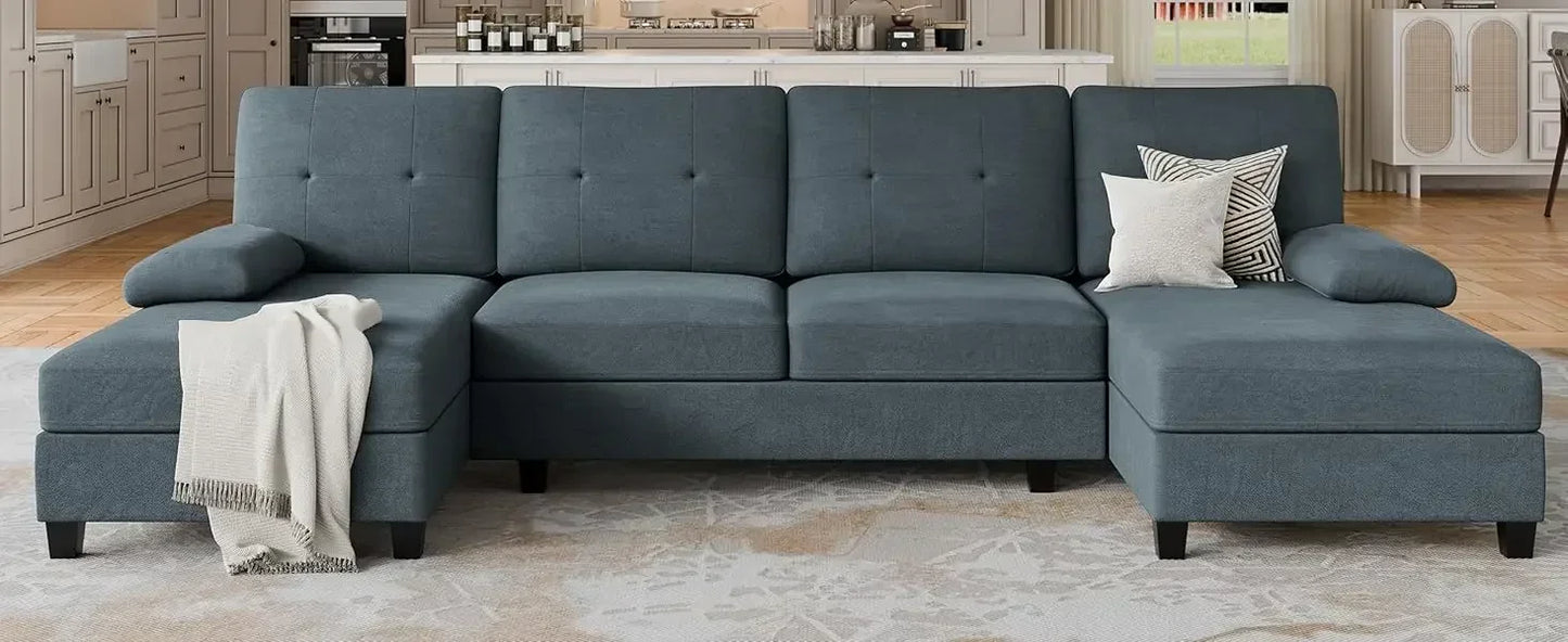 Ljustra Sectional Sofa U-Shaped Couch for Living Room 4 Seats