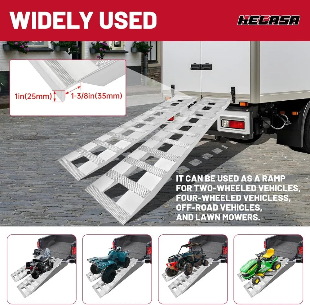 60 Inch Trailer Ramp 6800 LBS Universal Truck Bike Motorcycle Loading Ramps