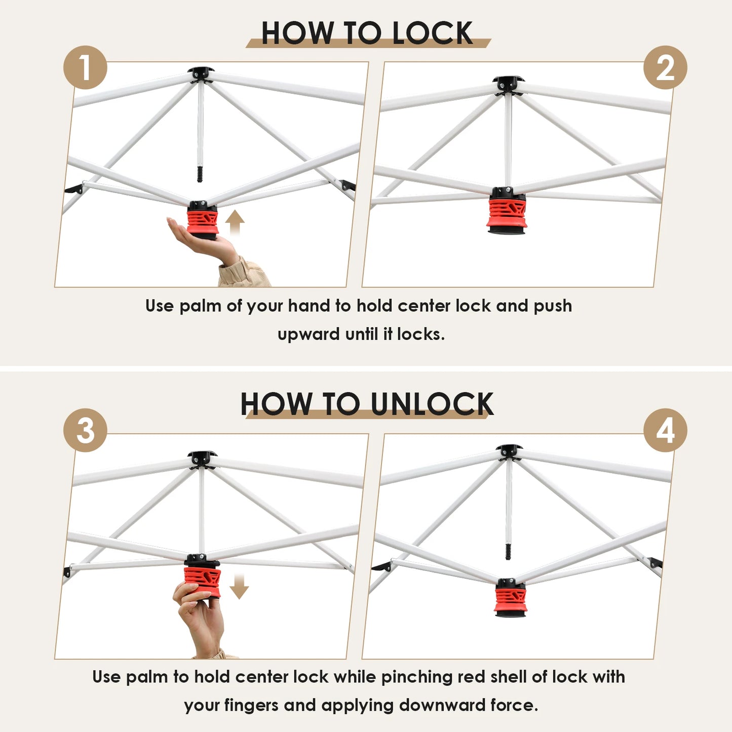 Gazebo Waterproof Pop Up Folding Tent with Mosquito Net 3.3x3.3m