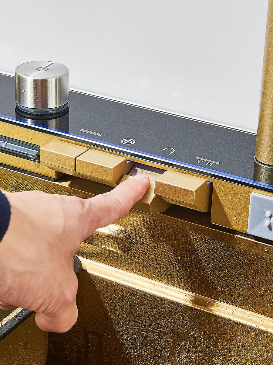 Large Stainless Steel Kitchen Sink 75x45cm with Faucet Digital Display