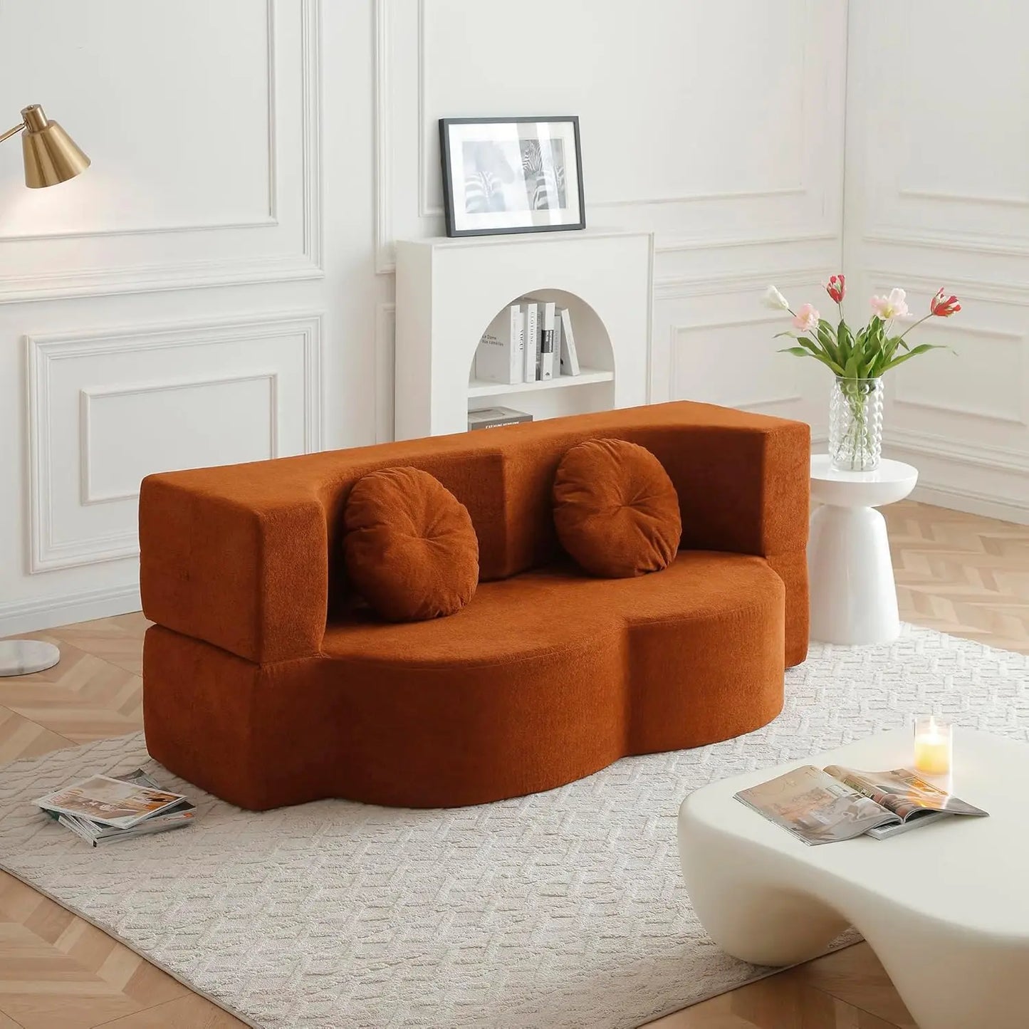 Ljustra Convertible Folding Sofa Bed Memory Foam Sleeper Couch