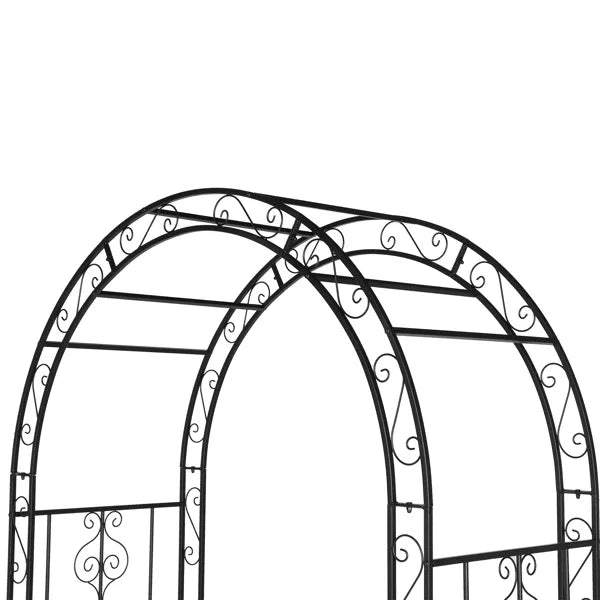 Double Layer Iron Art Arch Garden Trellis Pergola for Climbing Plants