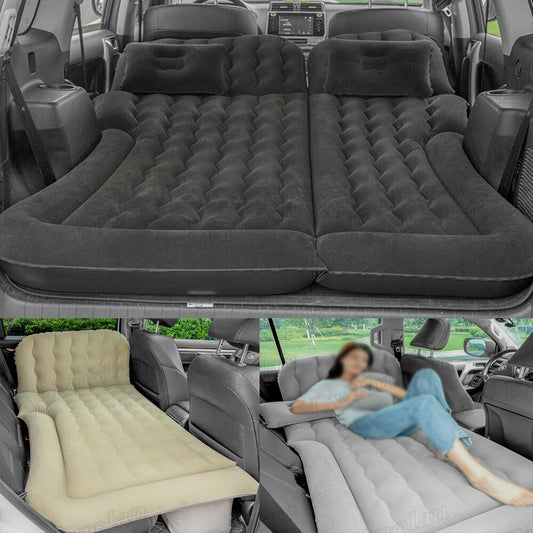Portable SUV Travel Air Mattress Inflatable Car Camping Bed with Pillows