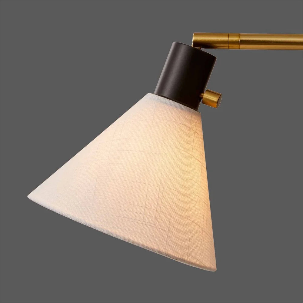 68 Inch Adjustable Metal Floor Lamp Dual Shades Indoor Lighting