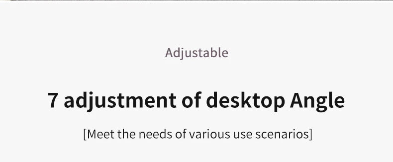 Foldable Laptop Bed Desk Portable Adjustable Height with Storage Drawers