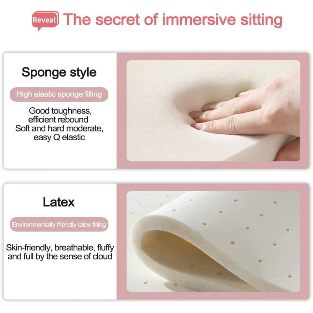 Mid Back Office Chair Upholstered Velvet Swivel Height Adjustable