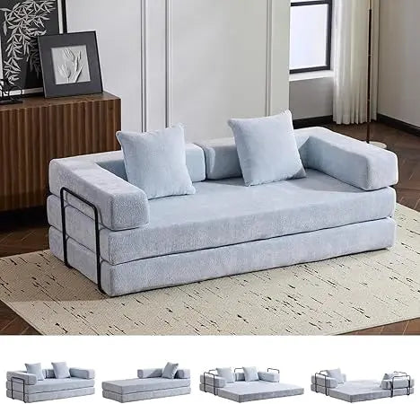 Ljustra 4-in-1 Convertible Folding Sleeper Sofa Bed Couch