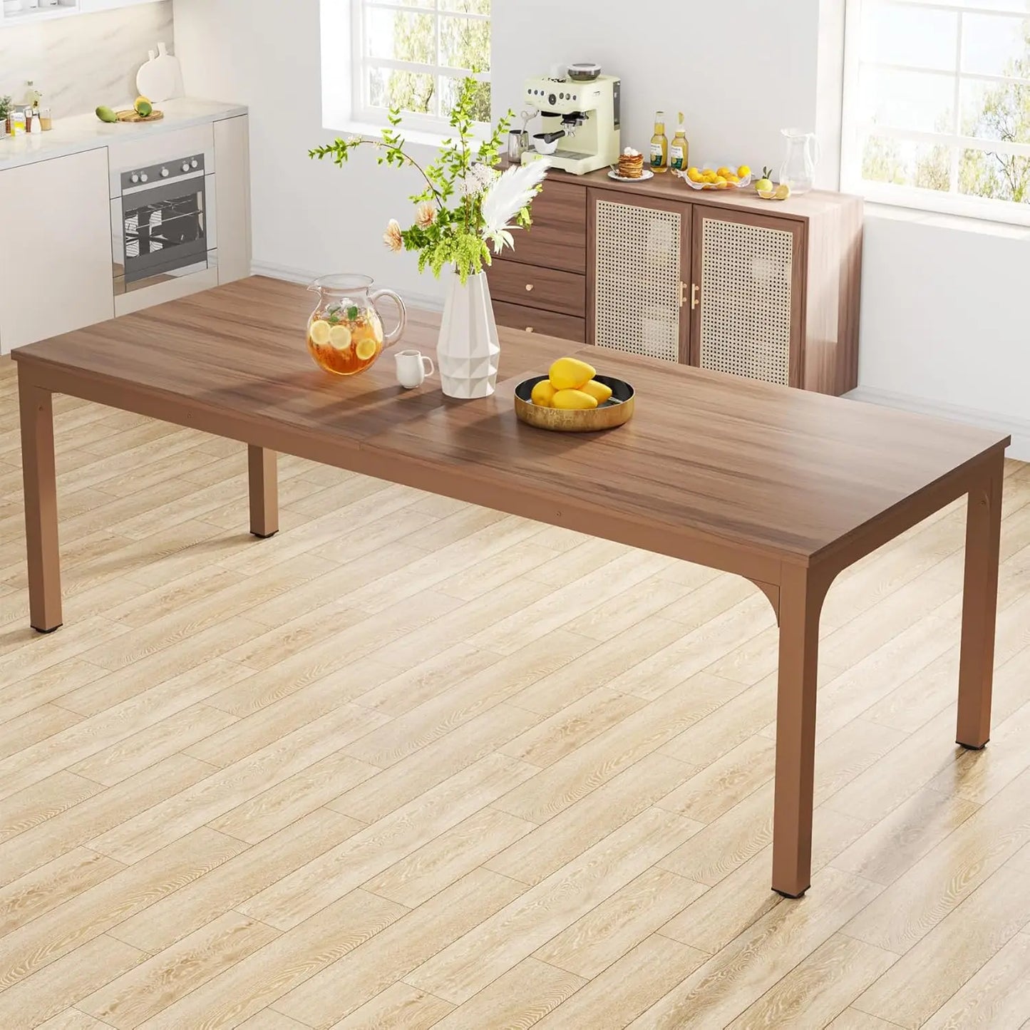 Large Rectangle Dining Table for Kitchen and Dining Room Seating