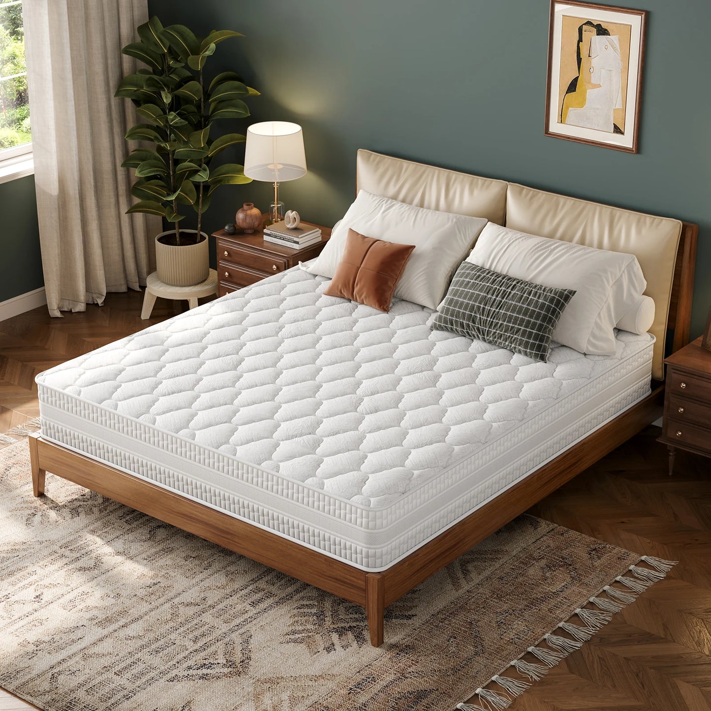 Ljustra Hybrid Queen Size Mattress Gel Memory Foam Pocket Spring
